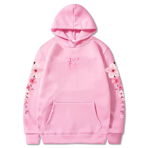Japanese Cherry Sakura Hoodies Long Sleeve-Kawaii Dream