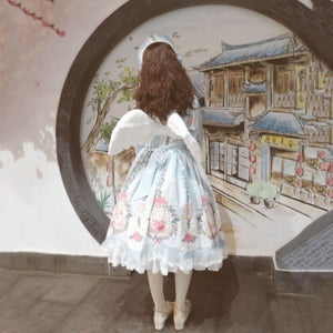 Japanese Cute Angel Wings Plush Mini Backpack-Kawaii Dream