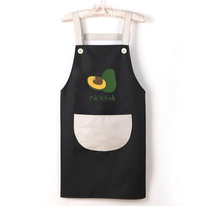 Japanese Cute Cherry and Avocado Print Shoulder Apron-Kawaii Dream