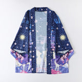 Japanese Deer of Nara with Sakura Trees Kimono-Kawaii Dream