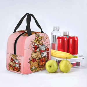 Japanese Fortune Cat Lunch Bag Set-Kawaii Dream