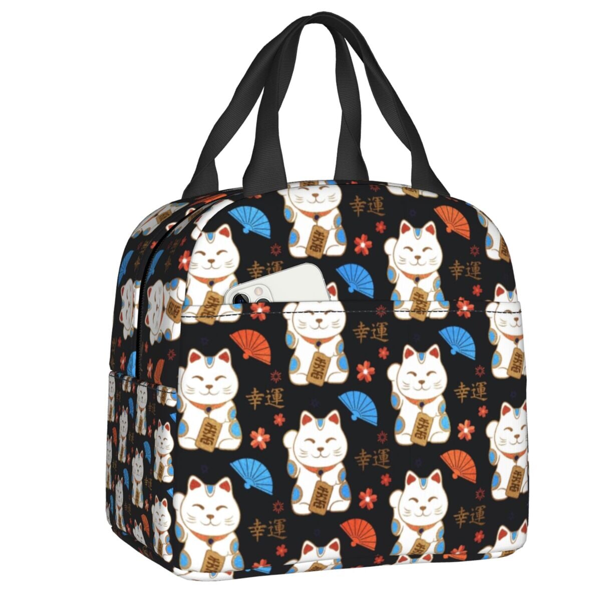 Japanese Fortune Cat Lunch Bag Set-Kawaii Dream
