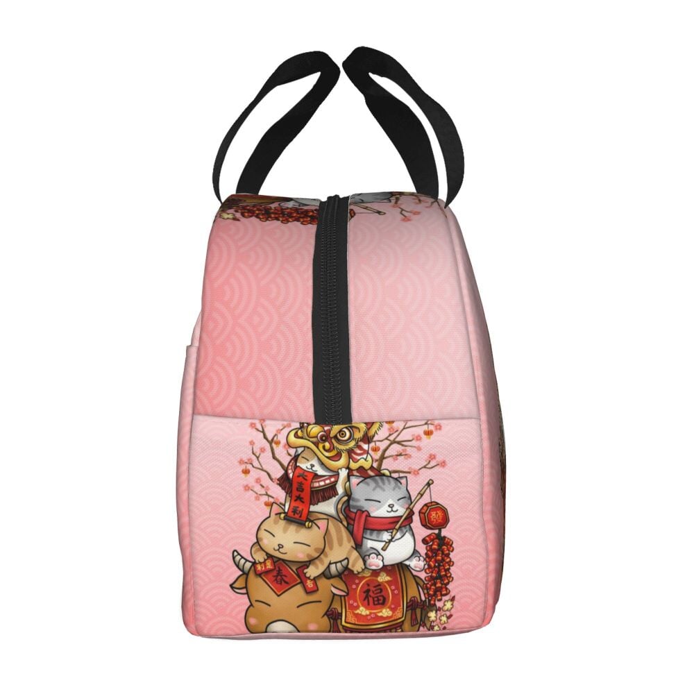 Japanese Fortune Cat Lunch Bag Set-Kawaii Dream