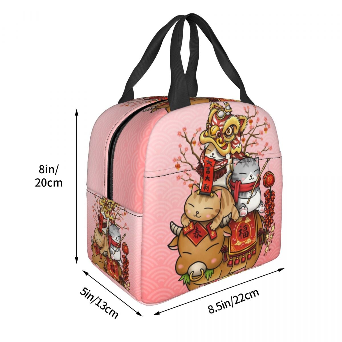 Japanese Fortune Cat Lunch Bag Set-Kawaii Dream