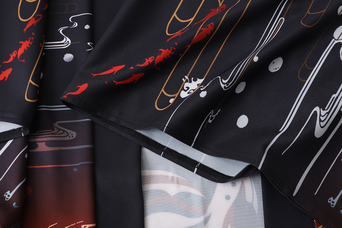 Japanese Great Koi of Torii Gate Women's Kimono Cardigan-Kawaii Dream