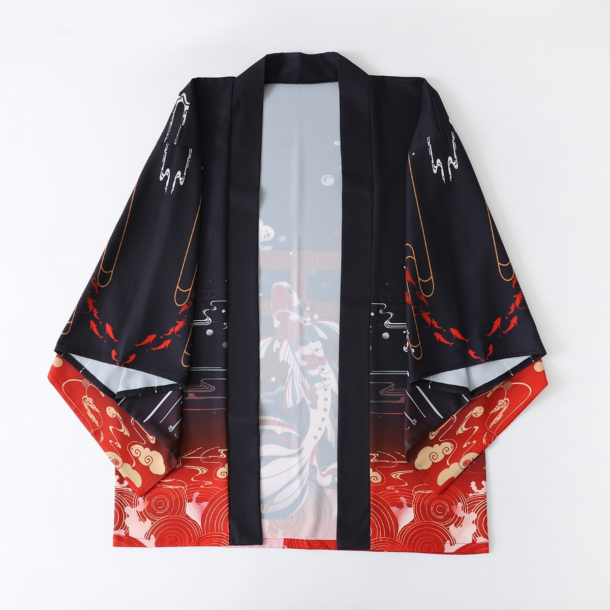 Japanese Great Koi of Torii Gate Women's Kimono Cardigan-Kawaii Dream