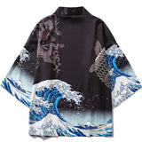 Japanese Great Wave off Kanagawa Dragons Kois Kimono-Kawaii Dream