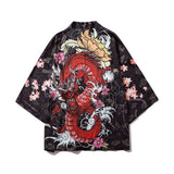 Japanese Great Wave off Kanagawa Dragons Kois Kimono-Kawaii Dream