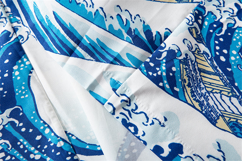 Japanese Great Wave off Kanagawa Dragons Kois Kimono-Kawaii Dream