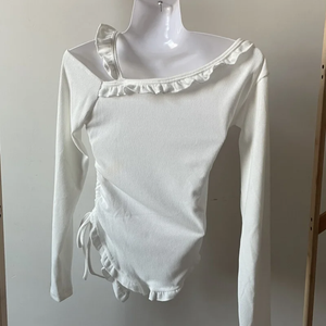 Japanese Harajuku Gray White Bunny Ruffled Skirt Top-Kawaii Dream