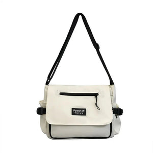 Japanese Harajuku Power Off Simple Crossbody Shoulder Bag-Kawaii Dream
