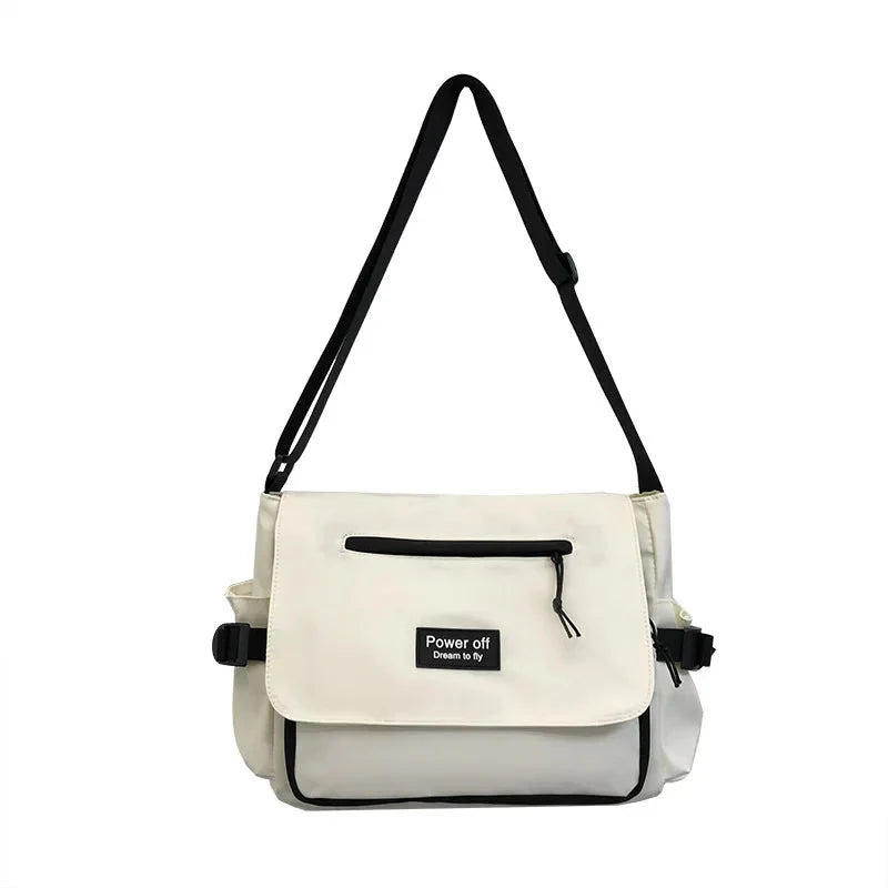 Japanese Harajuku Power Off Simple Crossbody Shoulder Bag-Kawaii Dream