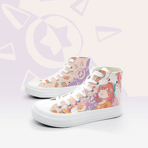 Japanese Kawaii Girl Bunny Carrots Women's Sneakers Trainers-Kawaii Dream