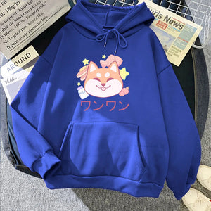 Japanese Kawaii Shiba Inu Unisex Hoodie-Kawaii Dream