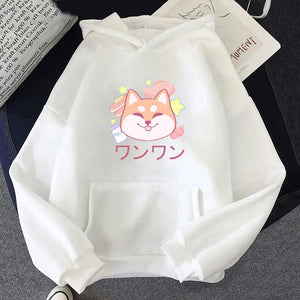 Japanese Kawaii Shiba Inu Unisex Hoodie-Kawaii Dream
