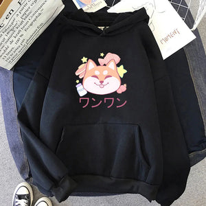 Japanese Kawaii Shiba Inu Unisex Hoodie-Kawaii Dream