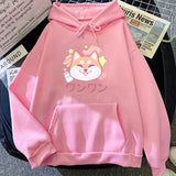 Japanese Kawaii Shiba Inu Unisex Hoodie-Kawaii Dream