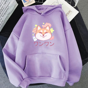 Japanese Kawaii Shiba Inu Unisex Hoodie-Kawaii Dream