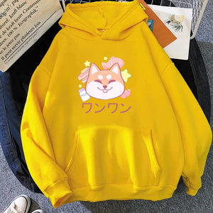 Japanese Kawaii Shiba Inu Unisex Hoodie-Kawaii Dream