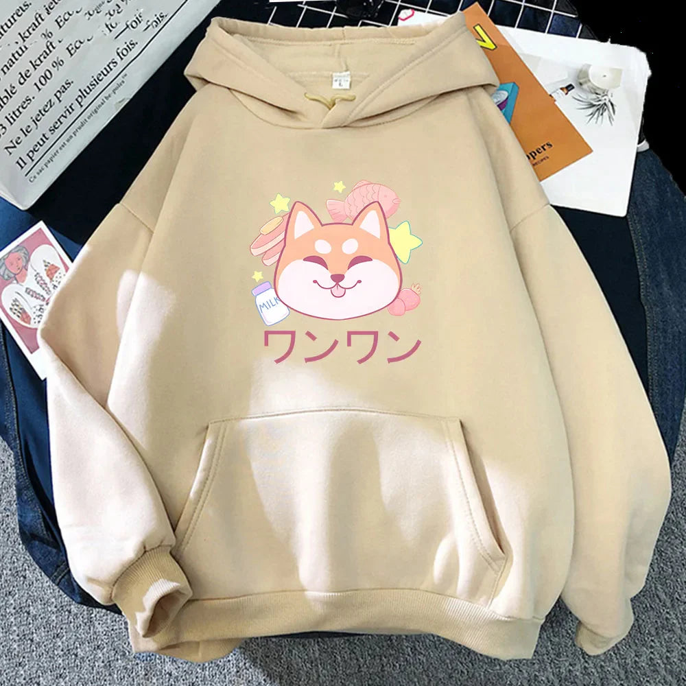 Japanese Kawaii Shiba Inu Unisex Hoodie-Kawaii Dream