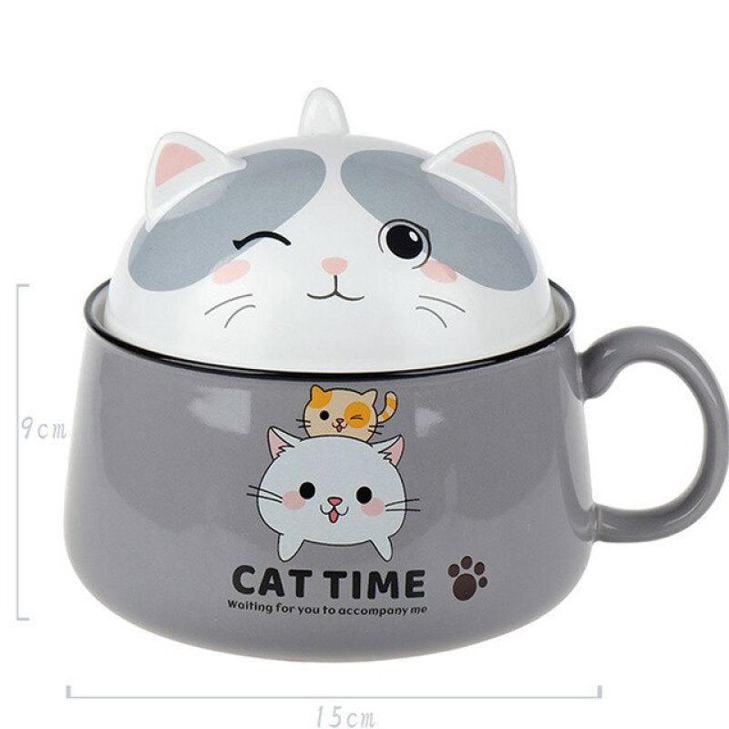 Japanese Kawaiies Instant Noodles Cat Bowl-Kawaii Dream