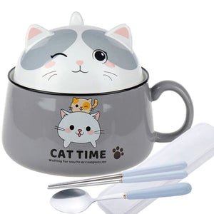 Japanese Kawaiies Instant Noodles Cat Bowl-Kawaii Dream