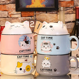 Japanese Kawaiies Instant Noodles Cat Bowl-Kawaii Dream