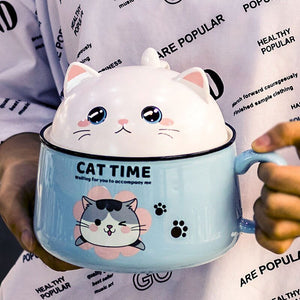 Japanese Kawaiies Instant Noodles Cat Bowl-Kawaii Dream