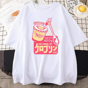 Japanese Kero Caramel Pudding Tee-Kawaii Dream