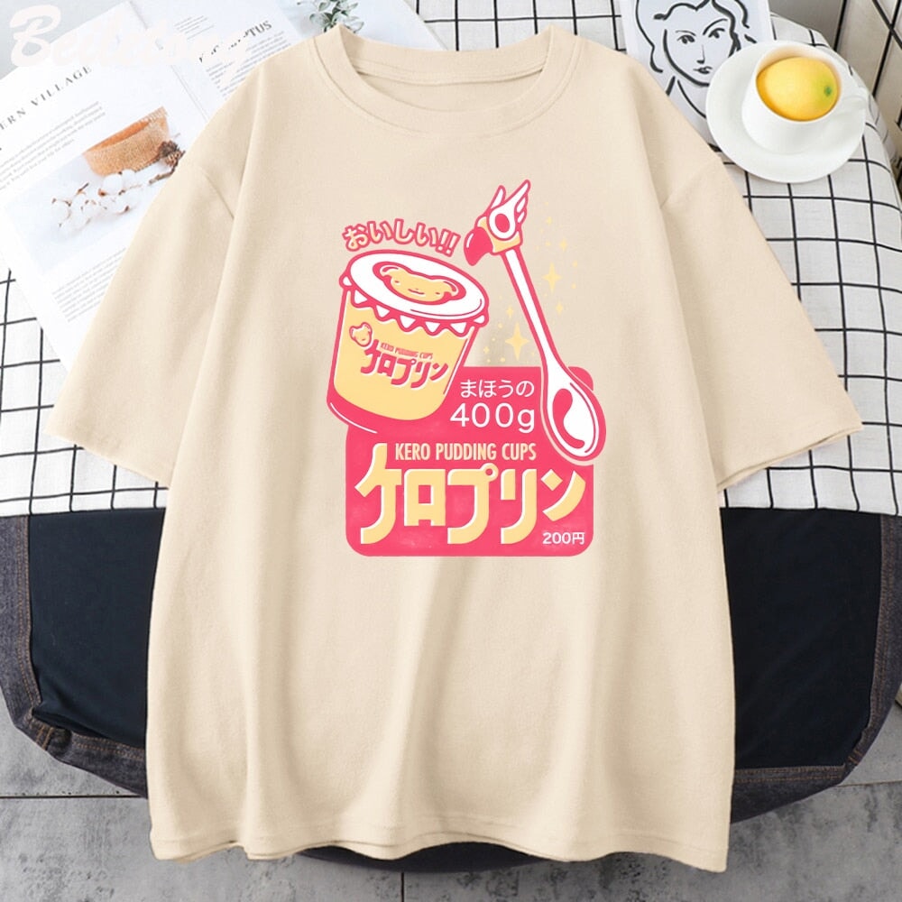 Japanese Kero Caramel Pudding Tee-Kawaii Dream