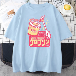 Japanese Kero Caramel Pudding Tee-Kawaii Dream