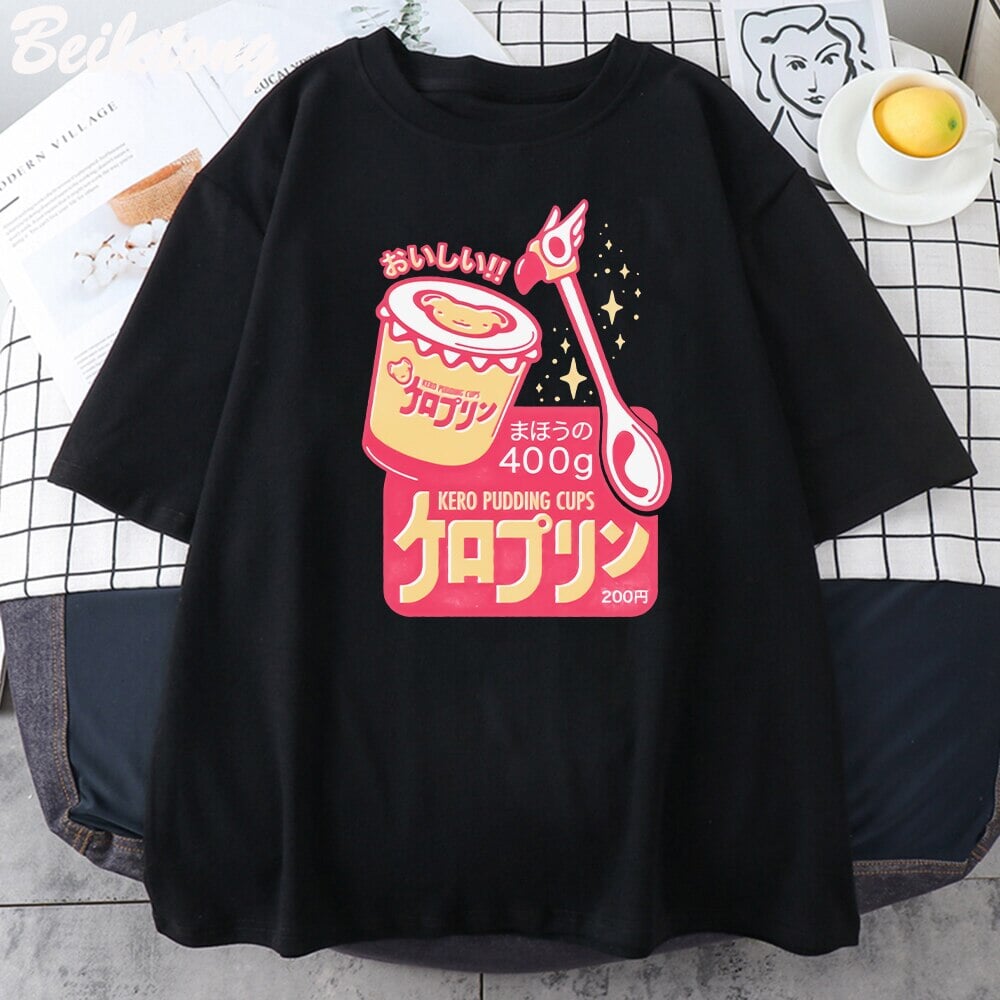 Japanese Kero Caramel Pudding Tee-Kawaii Dream