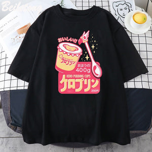 Japanese Kero Caramel Pudding Tee-Kawaii Dream