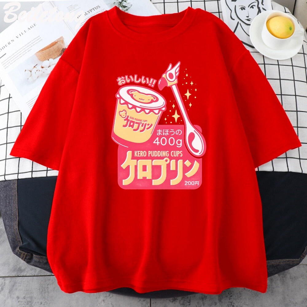 Japanese Kero Caramel Pudding Tee-Kawaii Dream