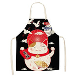 Japanese Lucky Cat Cotton Apron-Kawaii Dream