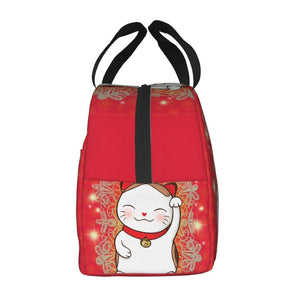 Japanese Lucky Cat Lunch Bag-Kawaii Dream