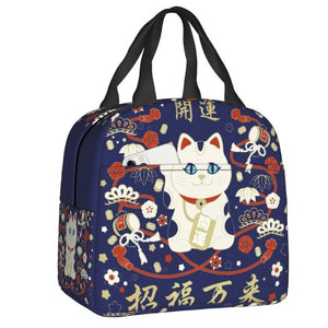 Japanese Lucky Cat Lunch Bag-Kawaii Dream
