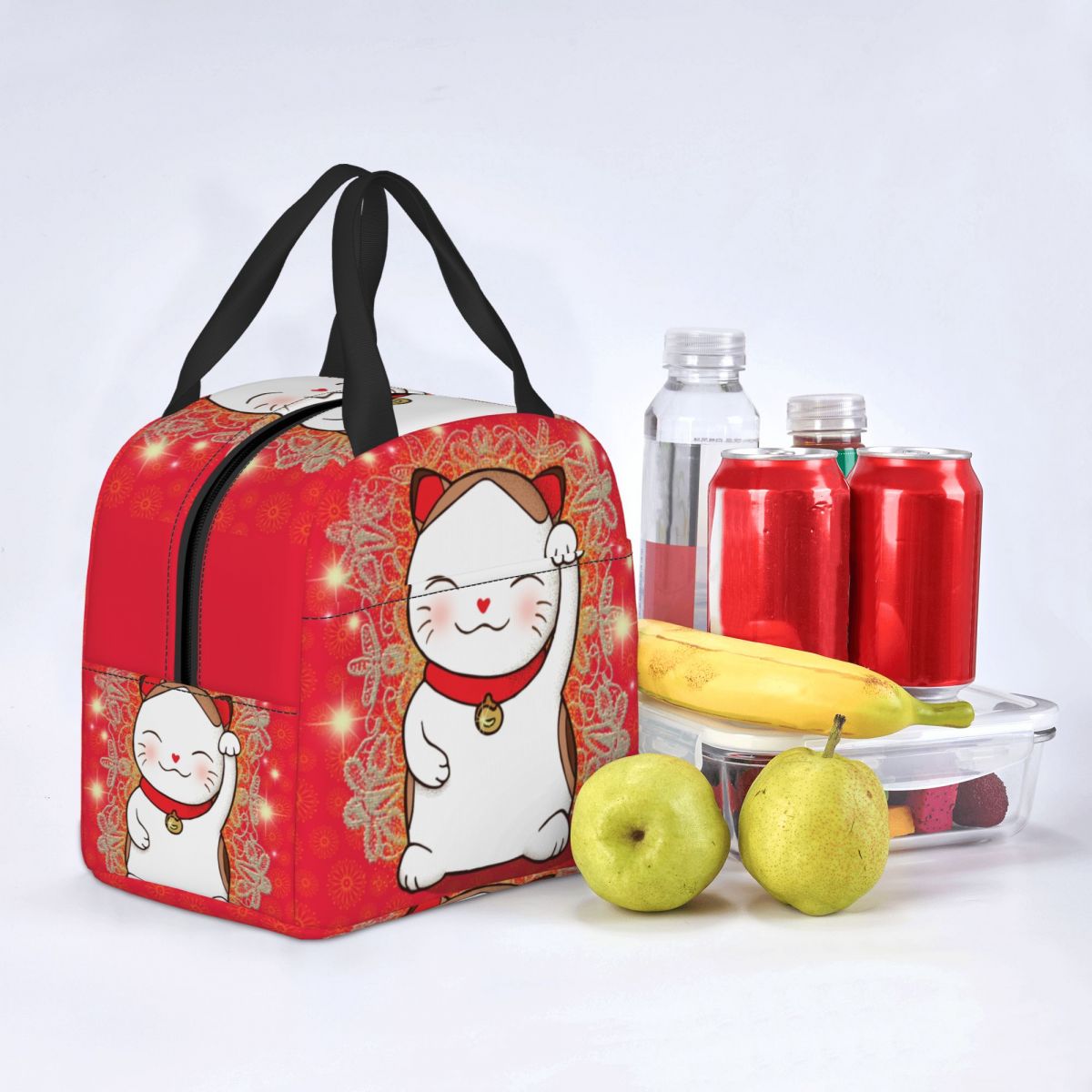 Japanese Lucky Cat Lunch Bag-Kawaii Dream