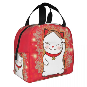 Japanese Lucky Cat Lunch Bag-Kawaii Dream