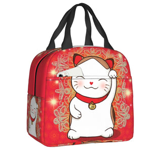 Japanese Lucky Cat Lunch Bag-Kawaii Dream
