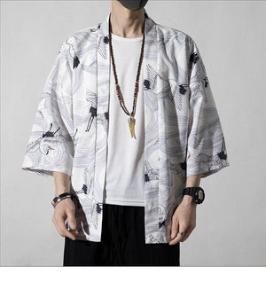 Japanese Royal Cranes Kimono-Kawaii Dream