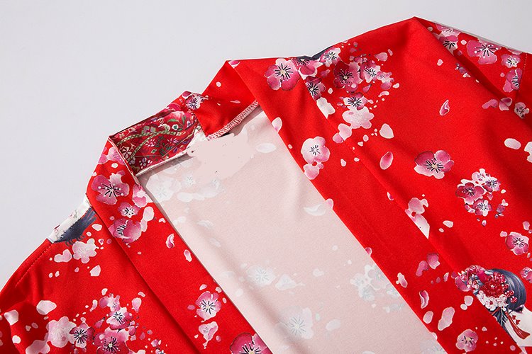 Japanese Sakura Cherry Blossom Print Kimono-Kawaii Dream