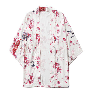 Japanese Sakura Cherry Blossom Print Kimono-Kawaii Dream