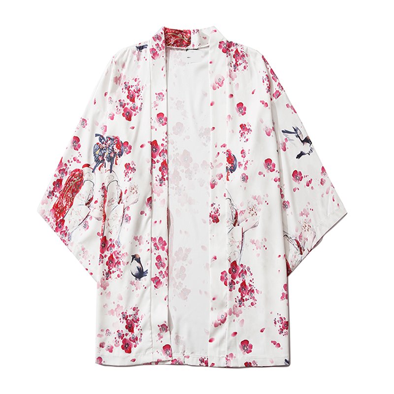 Japanese Sakura Cherry Blossom Print Kimono-Kawaii Dream