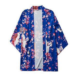 Japanese Sakura Cherry Blossom Print Kimono-Kawaii Dream