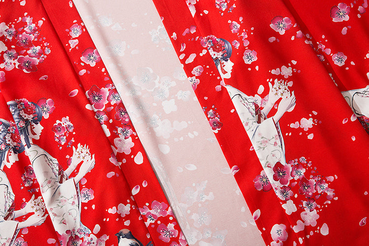 Japanese Sakura Cherry Blossom Print Kimono-Kawaii Dream