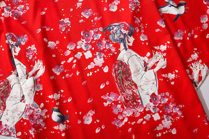 Japanese Sakura Cherry Blossom Print Kimono-Kawaii Dream