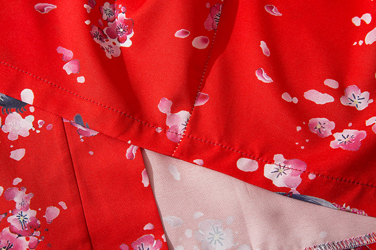 Japanese Sakura Cherry Blossom Print Kimono-Kawaii Dream