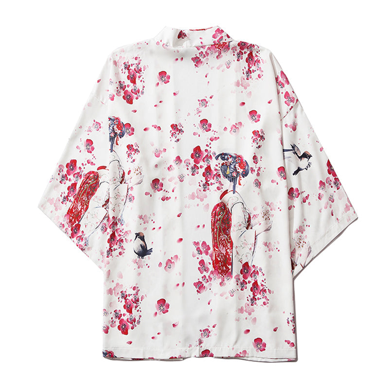 Japanese Sakura Cherry Blossom Print Kimono-Kawaii Dream