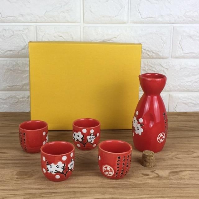 Japanese Sakura Cherry Ceramic Sake Set-Kawaii Dream